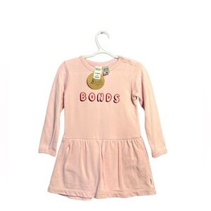 Bonds Light Pink Long Sleeve Dress
